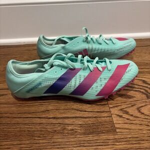Adidas Sprintstar Track and Field Running Spikes Mint Green Size Men 12.5 GV9067